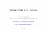 Mécanique des Fluidesnicoud/Cours/MKFLU...mouvement des systèmes matériels et leurs déformations, en relation avec les forces qui provoquent ou modifient ce mouvement ou ces déformations.
