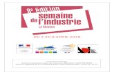 DU 3 AU 8 AVRIL 2018 - Réunion...L’Alliance de l’Industrie du Futur accompagne les entreprises sur l’utilisation du numérique dans l’industrieau travers de procédés numériques