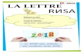 LA LETTRE - pollens.fr · LA LETTRE N° 2017-21 Éditorial Le RNSA : une reconnaissance nationale ? L'éditorial de la Lettre n° 20 a montré que, depuis plus de 30 ans, le réseau