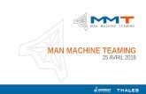 MAN MACHINE TEAMINGman-machine-teaming.com/content/uploads/2018/11/presentation_m… · Trajectoire auto multi-contrainte Justification des prises de décision ... uel est l’état
