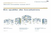 Mars 2017 En quête de locataires - Credit Suisse€¦ · Marché immobilier 2017 I Mars 2017 3 Economic Research Sommaire Synthèse 4 Logements en propriété 7 Demande 7 Offre 10