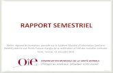 RAPPORT SEMESTRIEL - Africa › wp-content › uploads › 2016 › 07 › 3_1_ppt_rap · PDF file Tunis, Tunisie, 12 -14 juillet 2016. 2 Introduction Recommandations pour les délais