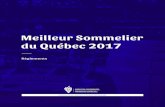 Meilleur Sommelier du Québec 2017sommelierscanada.com/wp-content/uploads/2017/02/... · concours, à condition qu’ils puissent justifier leurs activités de sommellerie. Une preuve