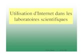 Utilisation d'Internet dans les laboratoires scientifiquesduprat/documents/coursinternet.pdf · Fabrice Duprat février 2001 2 Que peut on faire avec Internet ? 1 Lire des pages html