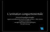 Cours animation comportementaleufrsciencestech.u-bourgogne.fr/m2iia/AnimationCom... · de la foule mais pas cohésion de la foule elle-même . 44 Foules humaines Différents types