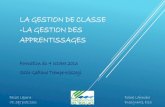 GESTION DE CLASSE -La gestion des apprentissagesinsertionpro.mongroupe.ca/files/2017/08/Atelier-Gestion... · 2017-08-21 · PERSONNELLE (SEP) C’estla croyance qu’aune personne