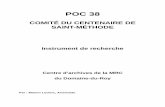 POC38 Comité du centenaire de Saint-Méthode€¦ · 1978 à 1981, année du centenaire, plusieurs activités furent organisées par le Comité. La demande de dissolution fut déposée