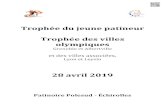 Trophée du jeune patineur Trophée des villes olympiquesTrophée des Villes Olympiques Grenoble, France dimanche 28 avril 2019 WinSport 10.0.48 /28/04/2019/07:45:55 Official Programme