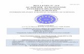 INTERDISCIPLINARY EUROPEAN ACADEMY OF SCIENCES AEIS/Bulletins/Bulletin... · 1 issn 2427-4577 bulletin n° 214 . acadÉmie europeenne interdisciplinaire . des sciences . interdisciplinary