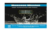 Major Achievements of the Monsoon Mission · 3 Contents : Executive Summary Background Objectives of Monsoon Mission Major Achievements of the Monsoon Mission (Phase-1) through ESSO