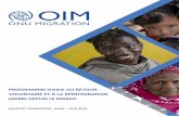 PROGRAMME D’AIDE AU RETOUR VOLONTAIRE ET À LA … · 2018-09-27 · ro, rore , rort tretre r u 201 2 RÉSUMÉ EN CHIFFRES CONTEXTE 441 personnes ont quitté volontairement le Maroc