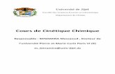 Cours de Cinétique Chimiquef2school.com/.../2020/04/Cinetique-chimique-Cours-02.pdfCours de Cinétique Chimique Responsable : BENAMIRA Messaoud , Docteur de l’université Pierre