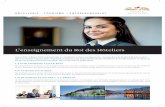 HÔTELLERIE - TOURISME - ENTREPRENEURIAT · Swiss Higher Diploma in Hotel & Tourism Management Bachelor of International Business in Hotel & Tourism Management/WSU Bachelor of Arts