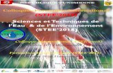 (STEE 2018) Sciences et Techniques de lEau & de l ... STEE.pdf · Sciences et Techniques de l’Eau & de l’Environnement (STEE’2018) Colloque–Formation International REPUBLIQUE