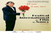Festival International du Film de Nancy · BILLETTERIE DU FESTIVAL (CIL) / 9, rue Michel Ney PLEIN AIR / Cour de la Manufacture / Médiathèque Couverture : caution de 5 € - EN