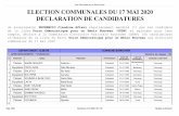ELECTION COMMUNALES DU 17 MAI 2020 DECLARATION DE … · ci-dessous de la liste du Parti Union Démocratique pour un Bénin Nouveau aux élections communales du 17 mai 2020 ... Titulaire