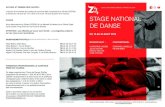 STAGE NATIONAL - École de danse ZigZag€¦ · 2019 au Répertoire de la Cie Portugaise Kale Companhia de Dança. CHp est soutenu par l’Opéra National de Bordeaux avec le projet