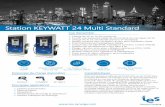 IES-Synergy - Station KEYWATT 24 Multi Standard · 2019-10-08 · • Fond d’écran & logo du menu modifiable sur demande Connection réseau: • 3P+N 400V (Europe) Centres Commerciaux