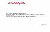 Avaya IP Telephone 2008-01-02آ  Guide de l'utilisateur Code SIP du tأ©lأ©phone de bureau Avaya one-Xâ„¢