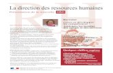 La direction des ressources humainesa direction des ressources … · 2011-04-18 · des carrières, valoriser les compétences. Mais nous la bâtirons avec détermination tant il