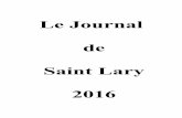 Le Journal de Saint Lary 2016 › images... · Du 19 Janvier au 18 Fevrier 2017 aura lieu le recencement de la population. Madame LAPASSET Sandra sera l'agent recenceur chargée de