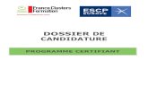 DOSSIER DE CANDIDATURE - franceclusters.frfranceclusters.fr/.../02/2015-2016-Dossier-candidature-prog-certifiant... · France Clusters / ESCP Europe : Dossier de candidature formation