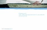 Rapport de développement durable 2004/05 - Air France KLMles valeurs sociales et la protection de l'environnement. ... Normes du travail 17, 18-21 Air France a publié une Charte