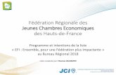Fédération Régionale des Jeunes Chambres Economiques des ...jce-npdcp.fr › wp-content › uploads › 2018 › 01 › ... · • Installer la nouvelle équipe et veiller à ce