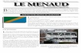 Mai 2015 | Numéro 29| LE MENAUD · de La Malbaie sur la rue Saint-Étienne. Le Conseil de Ville La Malbaie a annoncé depuis que ce panneau allait bientôt être replacé. Une lettre
