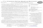PAROISSE NOTRE-DAME DE BOULOGNE · le 30 novembre 2019, de la promulgation de la lettre apostolique Maximum Illud de Benoît XV. Par cette lettre, Benoît XV a voulu replacer l’Évangile