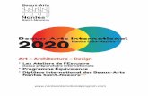 2020 › system › files › medias...g IESA arts & culture Paris Calendrier g 15 mars 2020 : date limite de dépôt des candidatures g 15 avril 2020 : annonce de la présélection