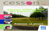 Gestion différenciée des Espaces Verts - Ville de Cesson€¦ · Depuis quelques mois, la commune expérimente une gestion différenciée des espaces verts sur la Plaine du Moulin