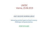 ASSET RECOVERY WORKING GROUP Advancing practical aspects ... · PDF file UNODC Vienna, 29.06.2019 ASSET RECOVERY WORKING GROUP Advancing practical aspects of asset recovery Challenges