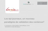 Les épi-journaux, un nouveau paradigme de validation des …weburfist.univ-bordeaux.fr/wp-content/uploads/2016/03/... · 2018-03-06 · publications dans les concours, évaluations,