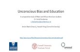 Unconscious Bias and Education - NCSEHE · 2016-11-03 · Outline •Background •Describe implicit bias & racial/ethnic bias. •Māori and education. •How biases are reinforced
