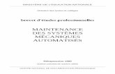 MAINTENANCE DES SYSTÈMES MÉCANIQUES ...sti-pro.ac-rouen.fr/construction/documents/referentiel...systèmes de production dans le cadre plus général de l'informatisation de l'entreprise.