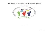 POLITIQUES DE GOUVERNANCE - WordPress.com · politiques de gouvernance cttae pg-sommaire page 1 sommaire gÉnÉral