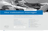 The Validation Manager - GMP Navigator · 2018-01-23 · ment for validation of a tabletting process Workshop 4: Risk Assessment Cleaning Validation An interactive workshop to find