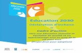 Déclaration d’Incheon Cadre d’action...Déclaration d’Incheon v l’importance de l’ éducation et de la formation aux droits de l’homme en vue de la réalisation du programme