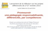 Académie de Montpellier - Promouvoir une pédagogie … · 2015-07-09 · 3. La double face du développement des compétences • Sans ressources, pas de compétence: la formation