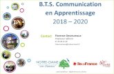 2018 – 2020€¦ · Aperçu des contenus de formation 15 . L e B.T.S. Communication en apprentissage, un contrat gagnant -gagnant 6 . Encouragements sociaux, fiscaux et financiers