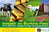 i. Aperçu du Burkina Faso: Géographie et Economie Faso.pdf · Superficie de 274 200 km² (41 543 km² pour les Pays Bas) Le Burkina est au milieu du marché ouest-africain avec