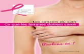 Les cancers du sein Ce que les femmes doivent savoir · Les cancers du sein sont des maladies très diverses mais toutes caractérisées par une croissance cellulaire anarchique.