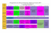 Programme du 5ème Printemps Agile du 9 mars 2017 · #Collaboratif #Lego) Caen Agile Game Emmanuel Gué, et l'équipe d'Orange (#SeriousGame #AutoOrganisation) Ateliers en continu