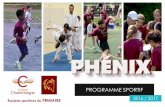 PHÉNIX - Collège Charlemagnecollegecharlemagne.com/.../Docs/ProgrammePhenix16-17.pdf · 2016-12-15 · SOMMAIRE Place du sport à Charlemagne 5 Contact - Équipe pédagogique 6