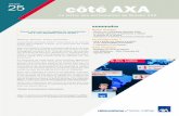 La lettre des actionnaires du Groupe AXA - F2iC · 2016-06-21 · mestre, les nouveaux projets du Fonds AXA pour la Recherche ainsi qu’une présentation du nouveau rapport d’activité