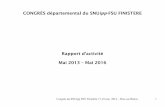 Rapport d'activité - SNUipp.fr29.snuipp.fr › IMG › pdf › congres_diapo_final.pdf · 2016-05-22 · Congrès du SNUipp FSU Finistère 17-18 mai 2016 – Riec sur Belon - 4 Rapport