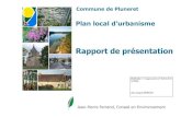 Commune de Pluneret a pluneret/urbanisme... · prés salés. ZNIEFF Natura 2000 Les principaux secteurs d’intérêt écologique Rapport de présentation du Plan local d’urbanisme