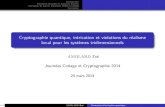 Cryptographie quantique, intrication et violations du ...viva/JC2/exposes/Amblard.pdfIntroduction Intrication de qubits et protocole Ekert91 Intrication de qutrits, protocoles 3DEB