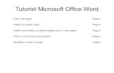 Tutoriel Microsoft Office Word - Académie de Poitiersww2.ac-poitiers.fr/biochimie/sites/biochimie/IMG/pdf/tutoriel_word.pdf · Dans la fenêtre « Table des matières » qui apparaît,